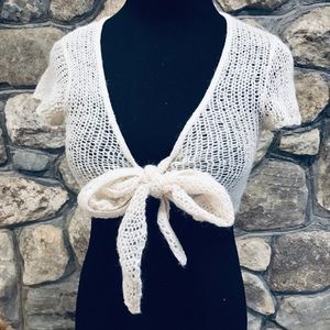 VINTAGE TIE-UP KNIT SHIRT!